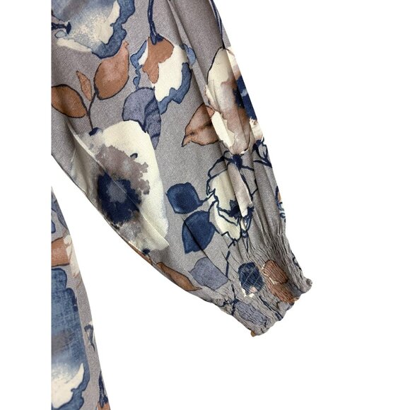 Boho Retro Cottage Career Liz Claiborne Woman Rayon Tunic Blouse, Women's 18W - Picture 4 of 9